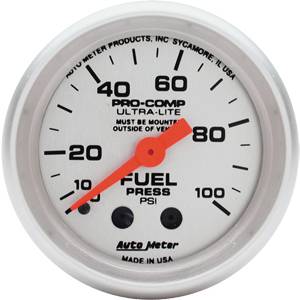 Auto Meter - Auto Meter Ultra-Lite 2 1/16- Mechanical Fuel Pressure - 0-100 PSI