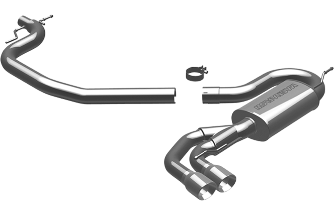 Magnaflow - 2008-2009 Audi TT 2.0T FWD MagnaFlow Touring Series Stainless Cat-Back Exhaust System