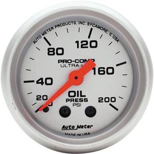 Auto Meter - Auto Meter Ultra-Lite 2 1/16- Mechanical Oil Pressure - 0-200 PSI