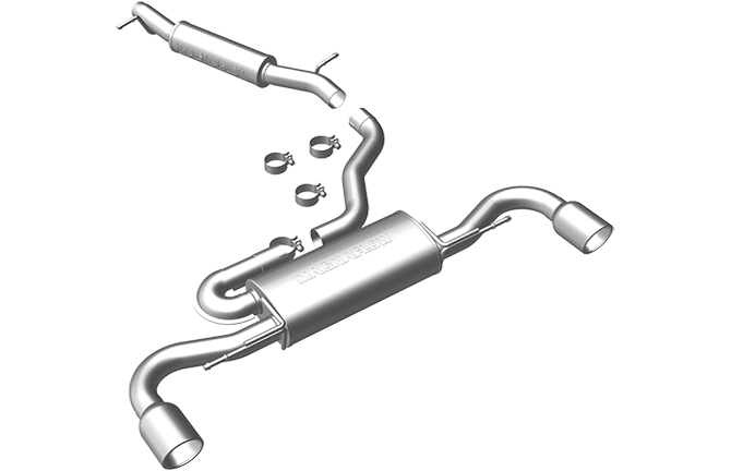Magnaflow - 2008-2009 Audi TT 3.2L Quattro MagnaFlow Sport Series Stainless Cat-Back Exhaust System