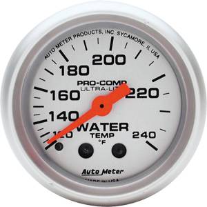 Auto Meter - Auto Meter Ultra-Lite 2 1/16- Mechanical Water Temperature - 120 - 240 deg. F