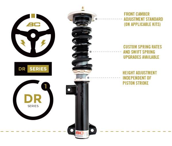 BC Racing - 1994-2001 Acura Integra (Rear Fork) BC Racing Type DR Coilovers