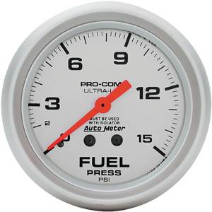 Auto Meter - Auto Meter Ultra-Lite 2 5/8- Mechanical Fuel Pressure - 0-15 PSI -