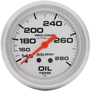 Auto Meter - Auto Meter Ultra-Lite 2 5/8- Mechanical Oil Temperature - 140 - 280 deg. F