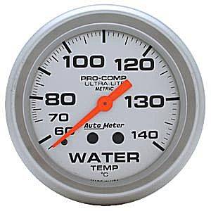 Auto Meter - Auto Meter Ultra-Lite 2 5/8" Mechanical Water Temperature - 60 - 140 deg. C