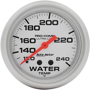 Auto Meter - Auto Meter Ultra-Lite 2 5/8- Mechanical Water Temperature - 120 - 240 deg. F