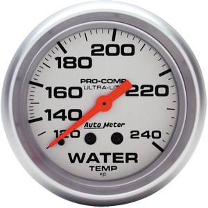 Auto Meter - Auto Meter Ultra-Lite 2 5/8- Mechanical Water Temperature - 120 - 240 deg. F -