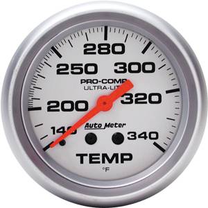 Auto Meter - Auto Meter Ultra-Lite 2 5/8- Mechanical Water Temperature - 140 - 340 deg. F-
