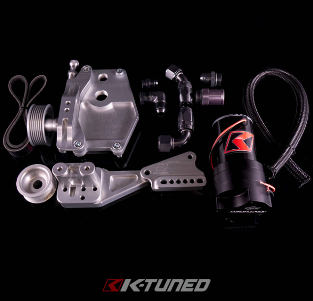 K-Tuned - Honda/Acura K-Series K-Tuned Complete K-Series Alternator Water Plate Kit (W/ Electric Water Pump)