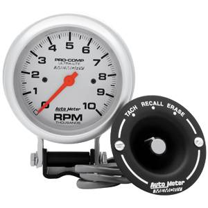 Auto Meter - Auto Meter Ultra-Lite 3 3/4- Pedestal Mount Tachometer - 10000 RPM