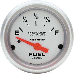 Auto Meter - Auto Meter Ultra-Lite 2 1/16 - Short Sweep Electric Fuel Level - 0?s Empty / 90?s Full