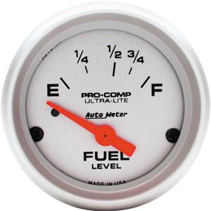 Auto Meter - Auto Meter Ultra-Lite 2 1/16 - Short Sweep Electric Fuel Level - 73?s Empty / 8-12?s Full