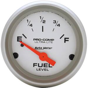 Auto Meter - Auto Meter Ultra-Lite 2 1/16 - Short Sweep Electric Fuel Level - 0?s Empty / 30?s Full