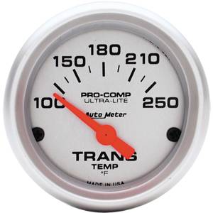 Auto Meter - Auto Meter Ultra-Lite 2 1/16- Short Sweep Electric Trans Temperature - 100 - 250 deg. F