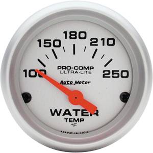 Auto Meter - Auto Meter Ultra-Lite 2 1/16 - Short Sweep Electric Water Temperature - 100 - 250 deg. F