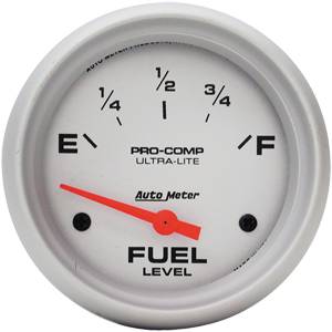 Auto Meter - Auto Meter Ultra-Lite 2 5/8- Short Sweep Electric Fuel Level - 0?s Empty / 90?s Full
