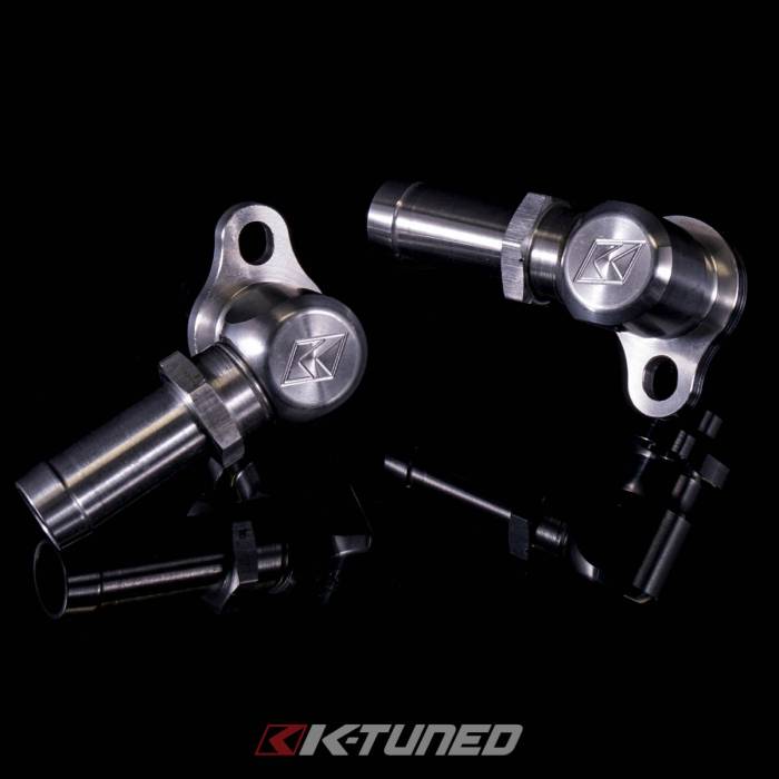 K-Tuned - Honda/Acura K-Series w/Oil Cooler K-Tuned Oil Cooler Fittings (Side And Rear) w/ Hose End