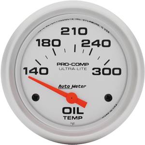 Auto Meter - Auto Meter Ultra-Lite 2 5/8 - Short Sweep Electric Oil Temperature - 140 - 300 deg. F