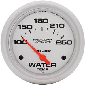 Auto Meter - Auto Meter Ultra-Lite 2 5/8- Short Sweep Electric Water Temperature - 100 - 250 deg. F