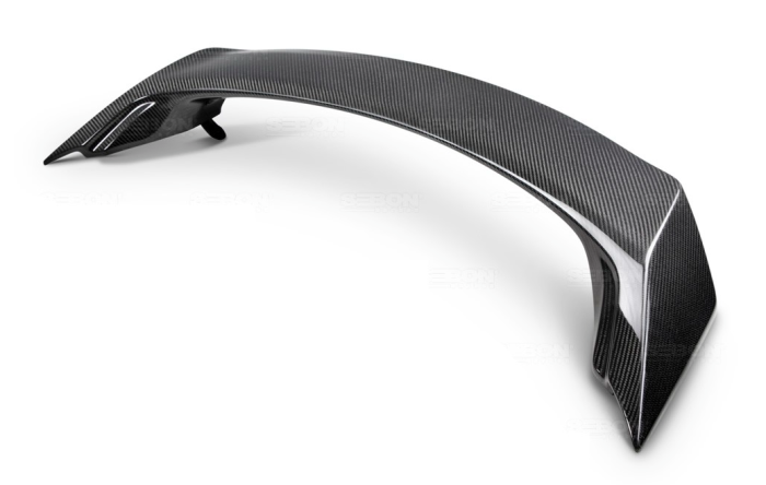 Seibon - 2014-2015 Honda Civic Coupe Seibon Carbon Fiber Rear Spoiler - SI Style