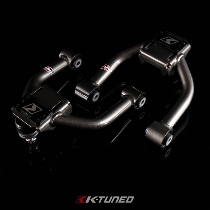 K-Tuned - 1996-2000 Honda Civic K-Tuned Front Camber Kit (UCA) - Rubber Bushings
