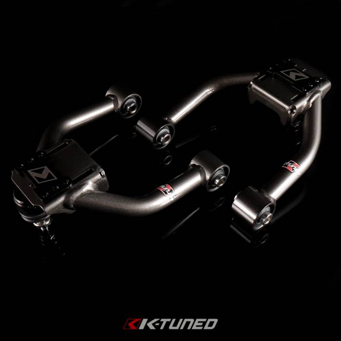 K-Tuned - 1996-2000 Honda Civic K-Tuned Front Camber Kit (UCA) - Spherical Bushings