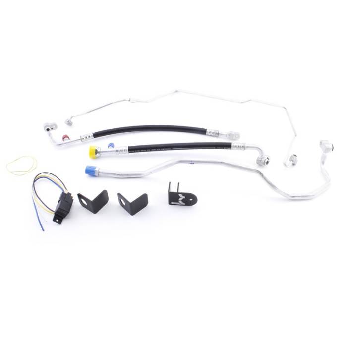 Hybrid Racing - 1994-1995 Honda Civic w/ K Swap Hybrid Racing AC Line Kit: Left Hand Drive