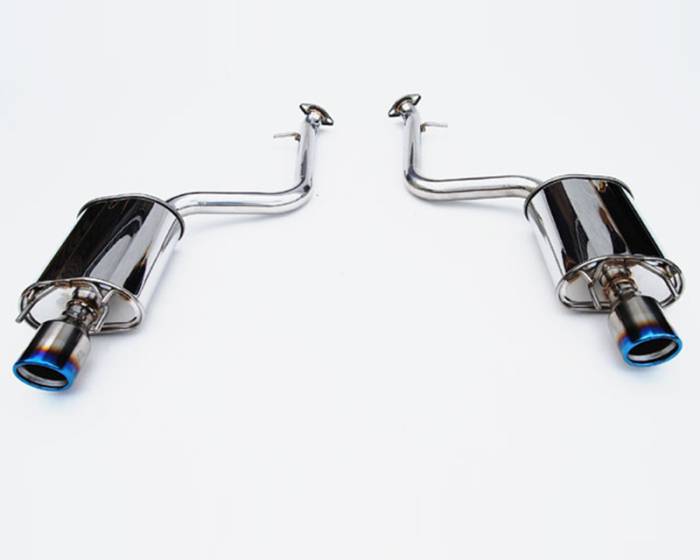 Invidia - 2004-2008 TSX Q300 TWIN OUT-LET ROLLED TITANIUM TIP CAT-BACK