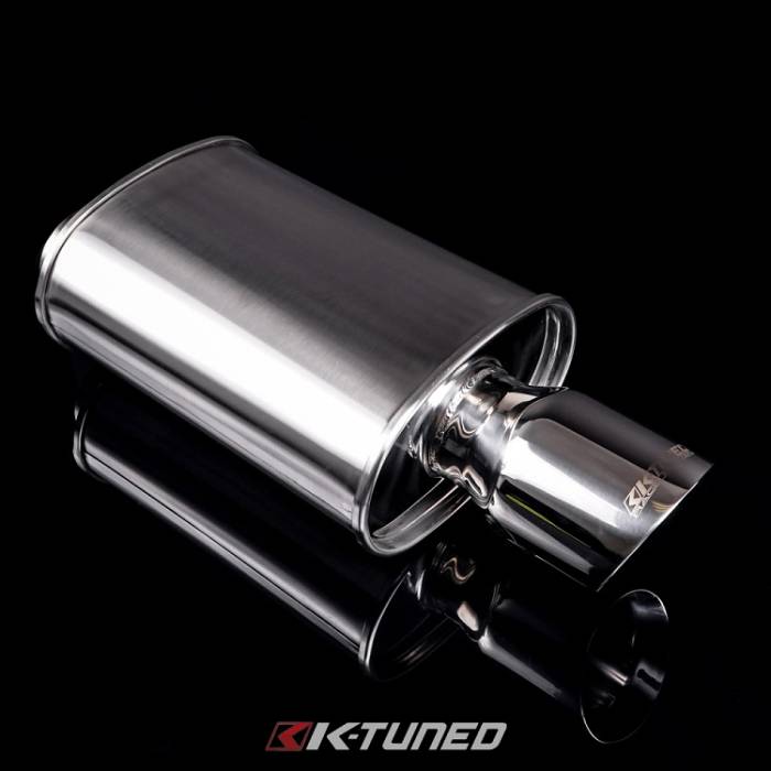 K-Tuned - K-Tuned Universal 2.5" Long  Muffler, Polished