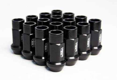 Blox - Blox Racing Original Forged Lug Nut, Set of 16, 12x1.25mm, Black