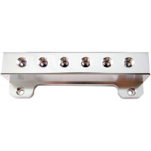 Blox - Blox Racing Billet Aluminum Vacuum Manifold Kit, 6-Port, Silver, Includes Fittings and Plugs