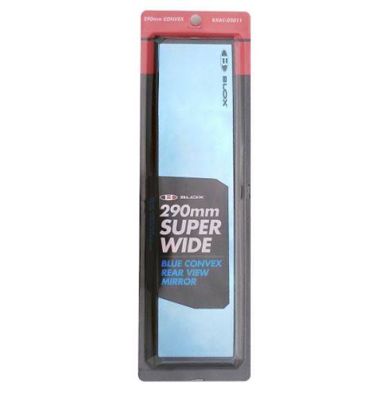 Blox - Blox Racing Superwide 290x70mm Mirror, Convex, Blue Tint