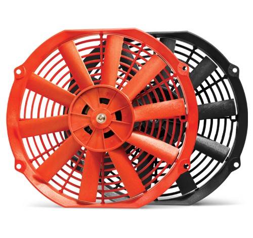 Blox - Blox Racing 12" Electric Slim Fan Universal - Red