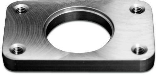 Blox - Blox Racing T3 Inlet Flange - Round Hole, 2", 1018 Mild Steel