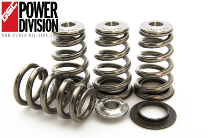 GSC Power Division - GSC P-D Mitsubishi 4B11T High Pressure Single Conical Valve Spring and Ti Retainer Kit 5062