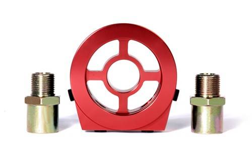 Blox - Blox Racing Oil Filter Block Adapter, Red