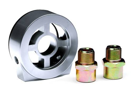 Blox - Blox Racing Oil Filter Block Adapter, Silver