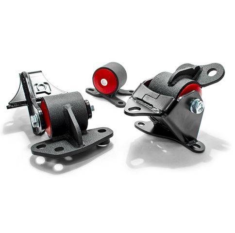 Innovative Mounts - 1996-2000 Honda Civic Innovative HX Conversion Mount Kit, Steel (D-Series/CVT 2 Manual) - 85A GRY (Black)