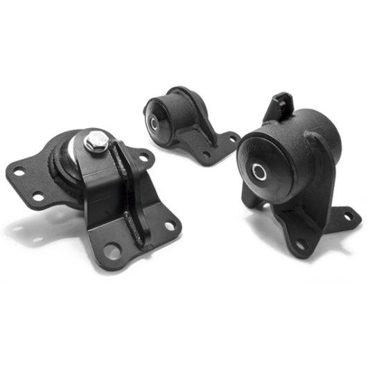Innovative Mounts - 2007-2008 Honda Fit Innovative Replacement Mount Kit, Steel (L-Series/Manual) - 75A BLK (Black)