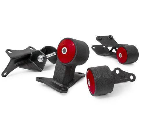 Innovative Mounts - 1984-1987 Honda Civic and CRX Innovative Mounts Conversion Engine Mount Kit (B-Series/Cable/Manual) - 60A RED