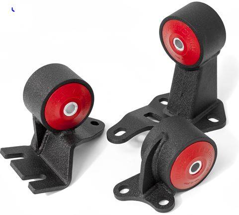 Innovative Mounts - 1988-1991 Honda Civic and CRX Innovative Steel Conversion Mount Kit (B-Series/Cable) - 60A RED