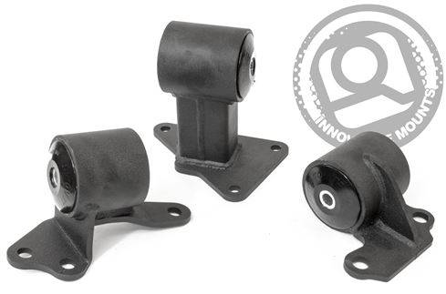 Innovative Mounts - 1994-1997 Honda Accord EX/DX/LX Conversion Mount Kit, Steel, black, 75A BLK, Bushing