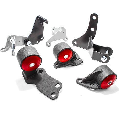 Innovative Mounts - 1988-1991 Honda Civic and CRX Innovative Conversion Mount Kit, Steel (D-Series Pre-1992/Manual/Hydro/Cable 2 Hydro) - 75A BLK (Black)