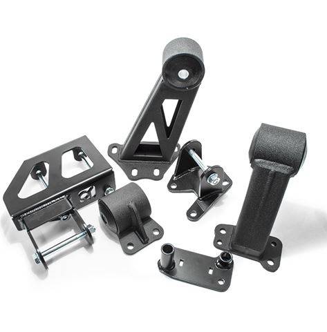 Innovative Mounts - 1994-2001 Acura Integra Innovative Conversion Engine Mount Kit, Steel, black, 75A BLK, Bushing