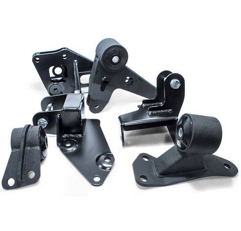 Innovative Mounts - 1996-2000 Honda Civic Innovative Conversion Engine Mount Kit, Steel (K-Series/Manual) - 75A BLK (Black)