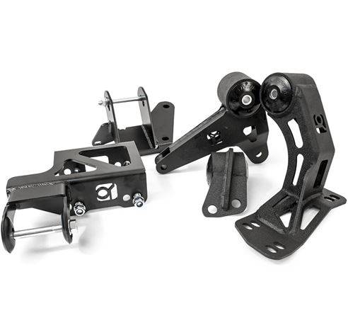 Innovative Mounts - 1992-1995 Honda Civic w/ K Swap Innovative Steel Conversion Mount Kit (K20/Manual) - 85A GRY