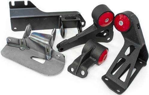 Innovative Mounts - 1988-1991 Honda Civic and CRX w/ K Swap Innovative Steel K-Series Conversion Mount Kit - 95A DK RED
