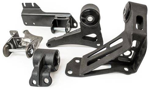 Innovative Mounts - 1990-1993 Acura Integra w/ K Swap Innovative Steel K-Series Conversion Mount Kit (K-Series/Manual/Auto 2 Man) - 95A DK RED