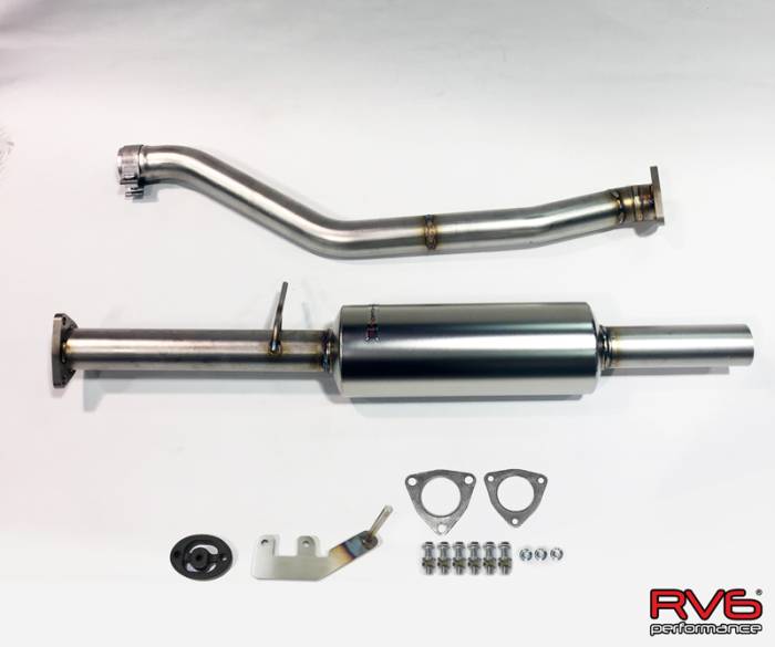 RV6 Performance - 2013-2017 Honda Accord Coupe 2.4L RV6™ Resonated Midpipe Kit (REQUIRES AXLE BACK)