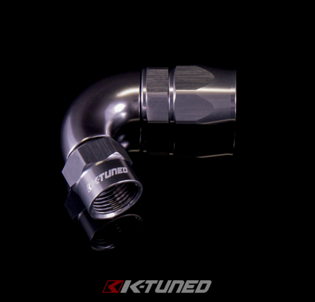 K-Tuned - K-Tuned Aluminum Hose End 120° (Titanium) - 12AN